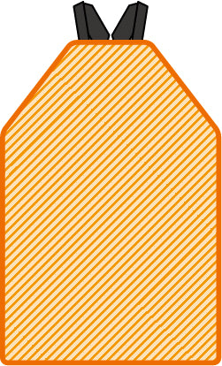※受注生産※【 日本製 / JBOE100-1 】 アウターエプロン 100Mpa/洗浄作業用防護服